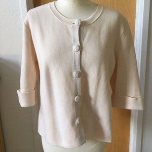 J. Crew cardigan/knit jacket w cool buttons